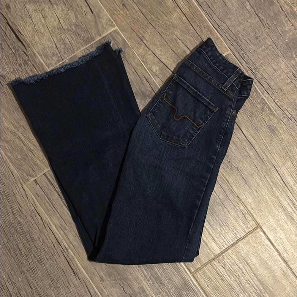 Kimes Ranch Blue Flare Wide Leg Jeans